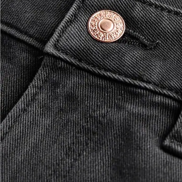 Express Ladies Mid Rise Black Boyfriend Jeans NWT Size 6 - Picture 5 of 9